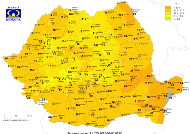 ANM anunță pentru astăzi,CANICULĂ și FURTUNI