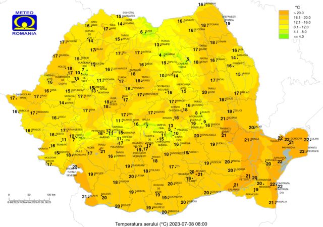 Vremea continuă să se mențină instabilă,vor apărea precipitațiile și descărcările electrice