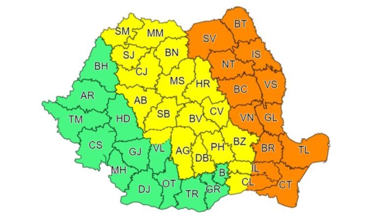 ULTIMA ORĂ: COD GALBEN de FURTUNI, valabil pentru județul Dâmbovița