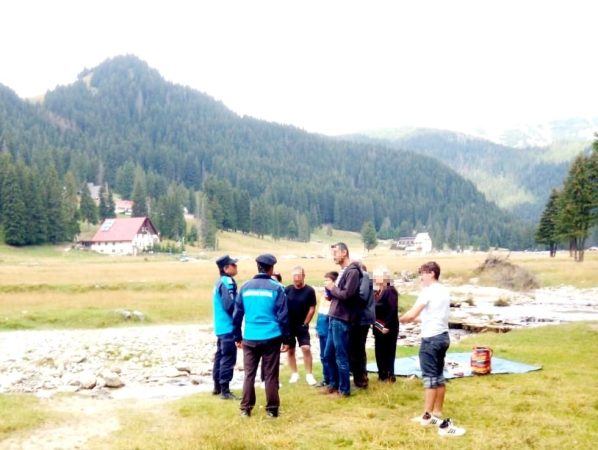 Jandarmii montani în acțiune de informare a turiștilor