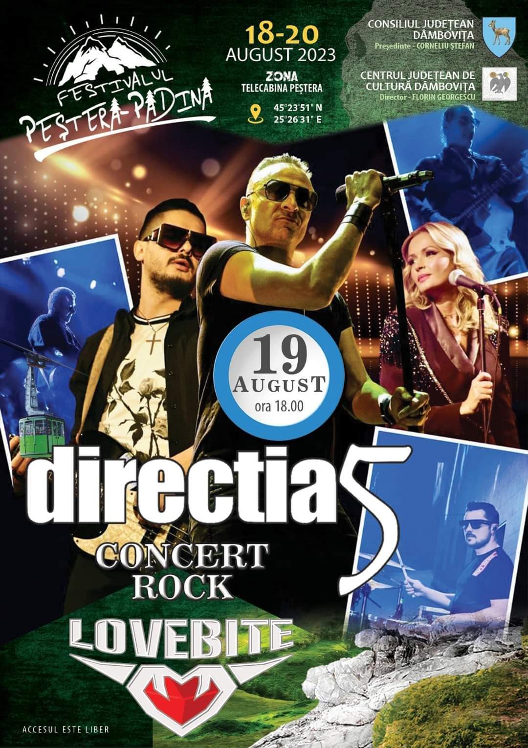 În această seară, Festivalul Peștera-Padina va aduce pe scenă trupele Lovebite și Direcția 5