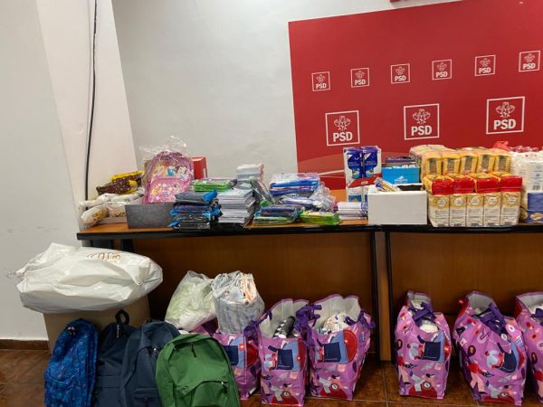 Rechizite, ghiozdane și îmbrăcăminte pentru cei 23 de copii din familiile afectate de exploziile de la Crevedia