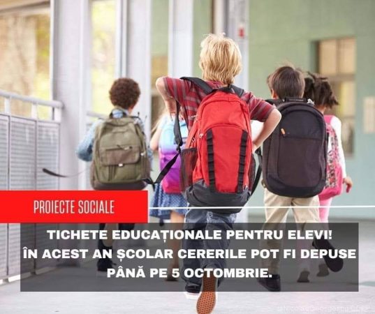 Tichete educaționale de 500 de lei pentru preșcolari și elevi, cererile se depun până în 5 octombrie 2023