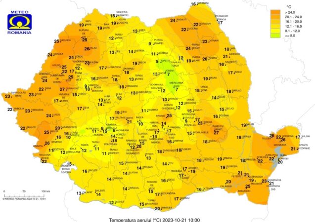 Avertismet de la meteorologi: Sâmbătă, 21 octombrie 2023, vremea se schimbă radical