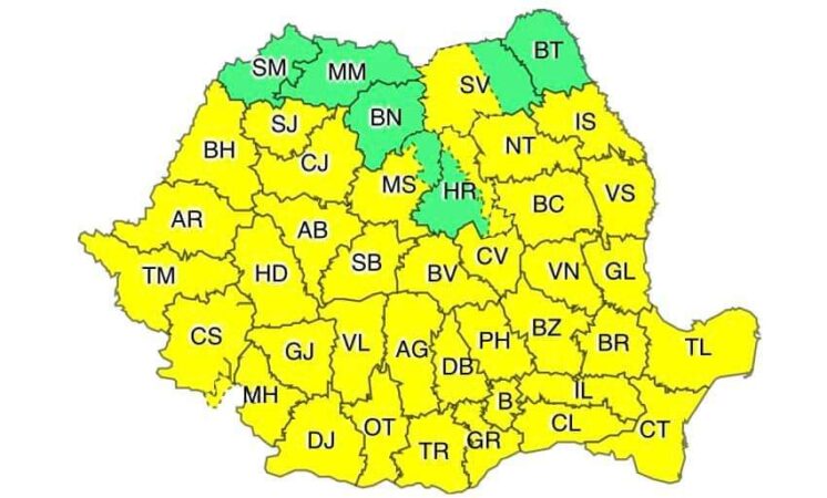 COD GALBEN DE VÂNT în județul Dâmbovița