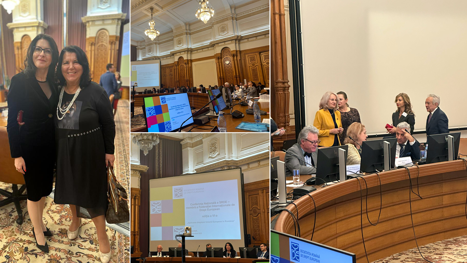 Conf. univ. dr. av. Denisa Barbu și conf. univ. dr. Constanța Mătușescu au avut onoarea să reprezinte Universitatea "Valahia" din Târgoviște la Conferința Națională de Drept European, cu participare internațională, în cea de-a șasea ediție.