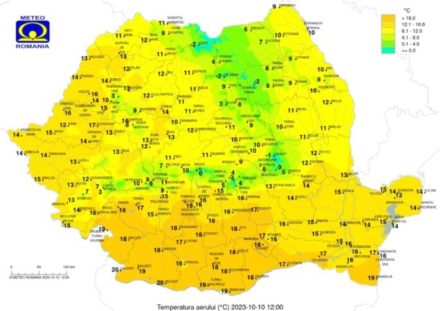 Prognoza meteo, o masă de aer arctic s-a instalat în toate regiunile țării