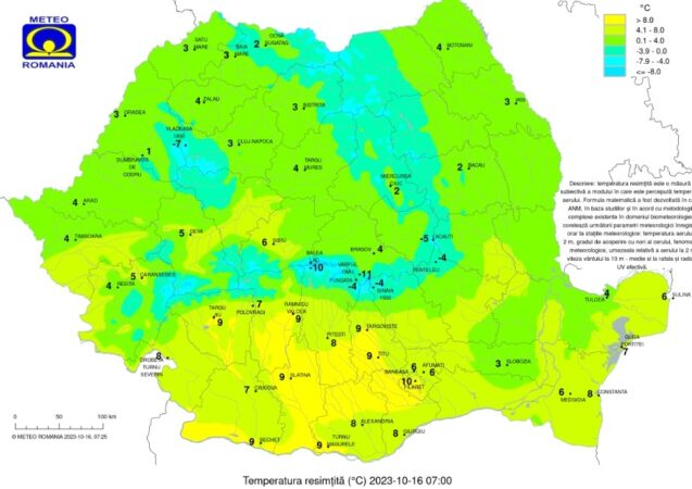 Vremea se răcește accentuat, la munte se instalează iarna cu ninsori și viscol
