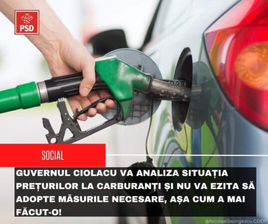 PSD Anunță Monitorizarea Prețurilor la Carburanți și Luarea Măsurilor Necesare pentru Protejarea Consumatorilor