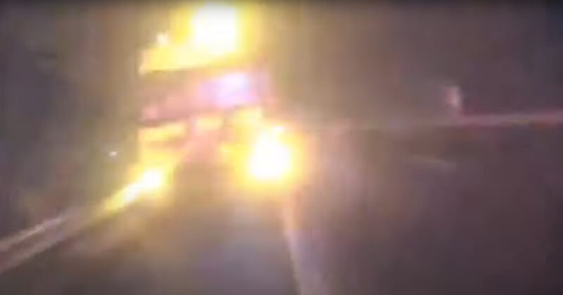 Un dezastru asemănător celui de la Crevedia a fost oprit la timp de polițiști. VIDEO