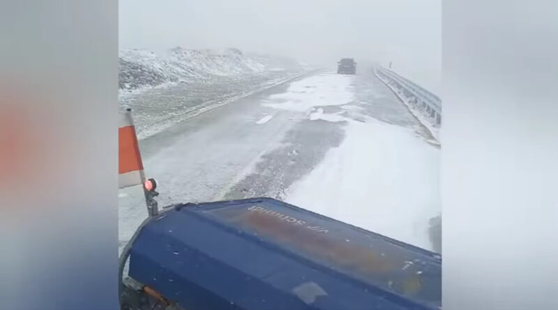 Prima zăpadă pe Transalpina! VIDEO