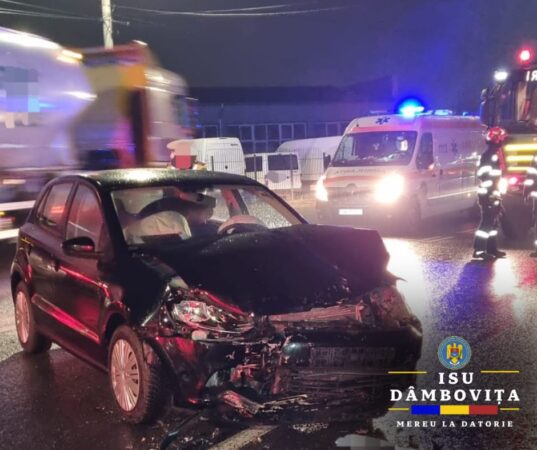 ACCIDENT RUTIER CU VICTIME ÎN MUNICIPIUL TÂRGOVIȘTE: TREI RĂNIȚI ÎN URMĂ UNUI IMPACT VIOLENT