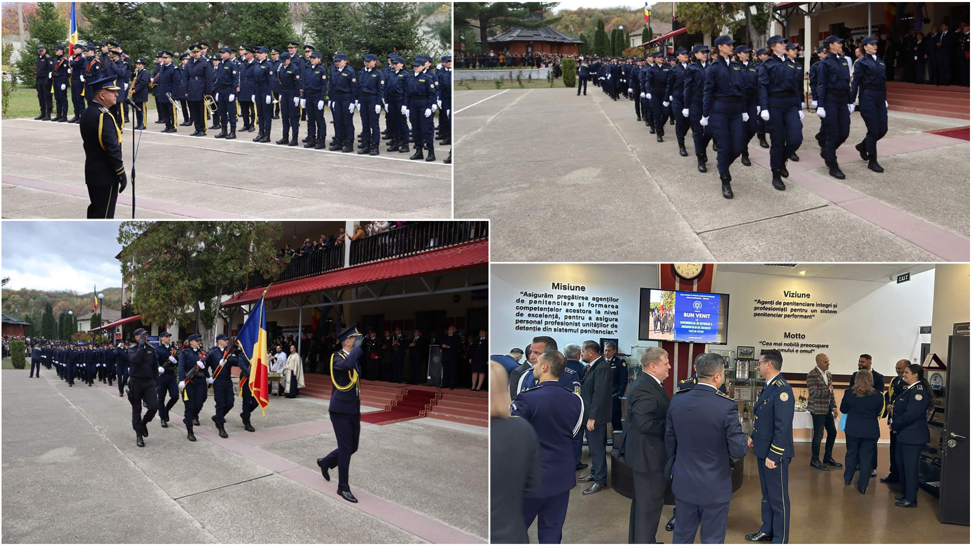Directorul Penitenciarului Mioveni, Patric Daniel Ghebaru, invitat de onoare la depunerea Jurământului elevilor SNPAP Târgu Ocna