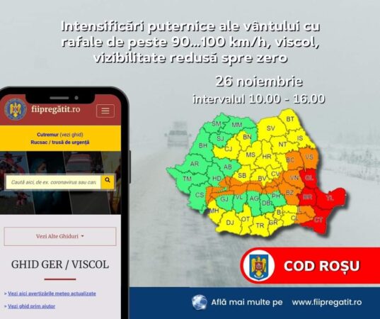 ALERTĂ de gradul zero în rândul autoritățile: Viscolul face prăpăd în unele zone