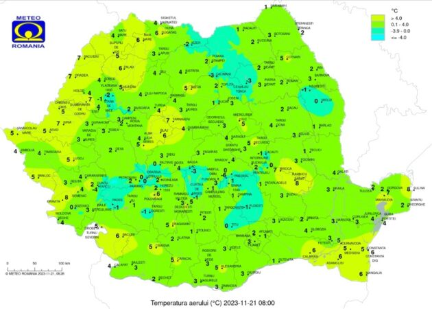 Vreme se mai încălzește iar cerul se va menține mai mult noros pe tot parcursul zile