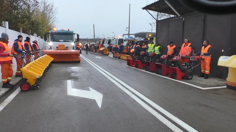 Municipiul Târgoviște a activat comandamentul de iarna. VIDEO