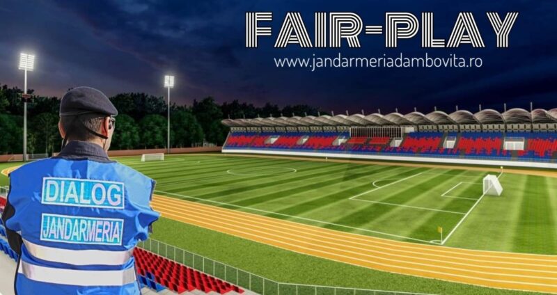Jandarmii dâmbovițeni vor asigura măsuri de ordine publică la meciul AFC Chindia Târgoviște – FC Hermannstadt