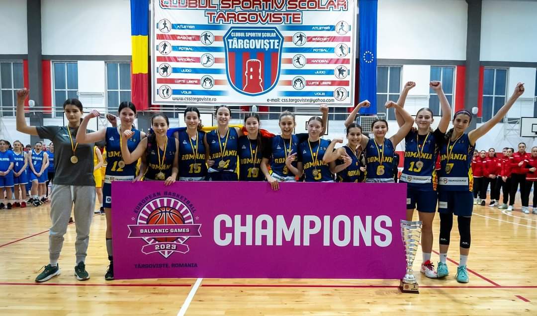 Succes triumfal pentru România U15 la European Basketball Balkanic Games 2023