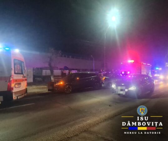 Accident rutier în orașul Găești