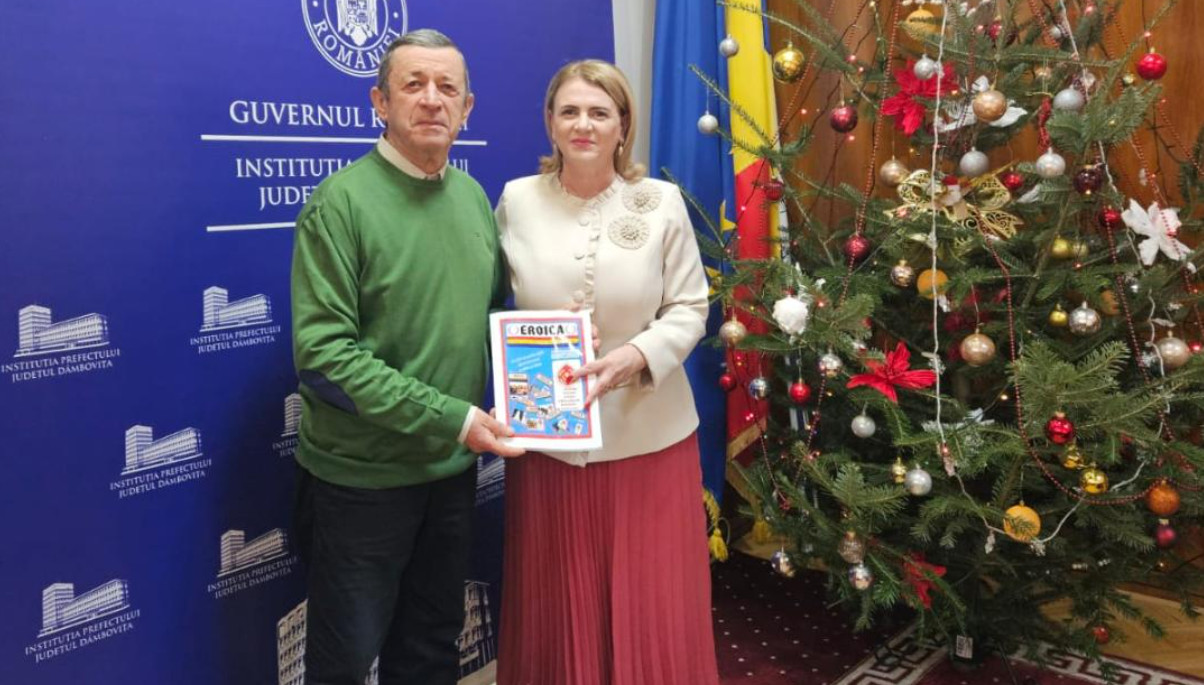 Prefectul Claudia Gilia a transmis un gând cu ocazia aniversării a 25 de ani de la apariția revistei "Eroica"