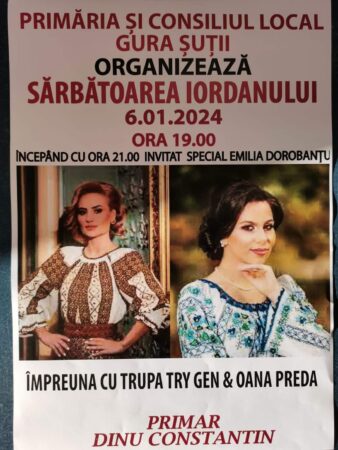 IORDANUL LA GURA ȘUȚII, pe 6 ianuarie, de Bobotează , toți locuitorii din Gura-Șuții sunt așteptați la TRADIȚIA IORDANULUI,