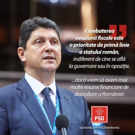 Senatorul PSD Dâmbovița, Titus Corlățean susține noua lege de combatere a evaziunii fiscale