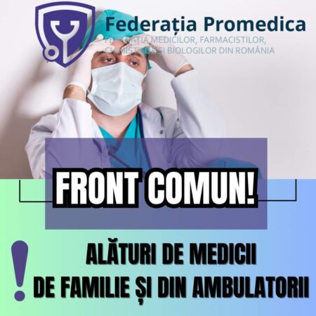 Medicii de familie și medicii din ambulatorii continuă protestele, au susținerea totală a Federației Promedica Medicii de familie și medicii din ambulatorii continuă protestele, Federația Promedica își exprimă susținerea totală față de medicii