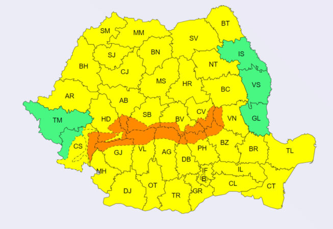 Tot județ Dâmbovița va fi sub COD GALBEN de VÂNT PUTERNIC Tot județ Dâmbovița va fi sub COD GALBEN de VÂNT PUTERNIC , intră în vigoare luni, 05 februarie, ora 08:00 și este valabil pana lun, 5 februarie, ora 22:0₩