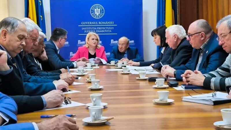 Ședința Comitetului Consultativ de Dialog Civic pentru Problemele Persoanelor Vârstnice Dâmbovița A avut loc ședința Comitetului Consultativ de Dialog Civic pentru Problemele Persoanelor Vârstnice Dâmbovița, lucrările au fost conduse de prefectul județului Dâmbovița, Claudia Gilia.