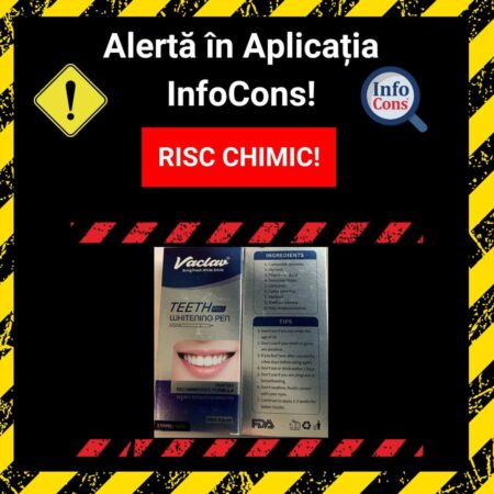Alertă! Produs cu RISC CHIMIC ALERTĂ! InfoCons trage un semnal de alarmă.