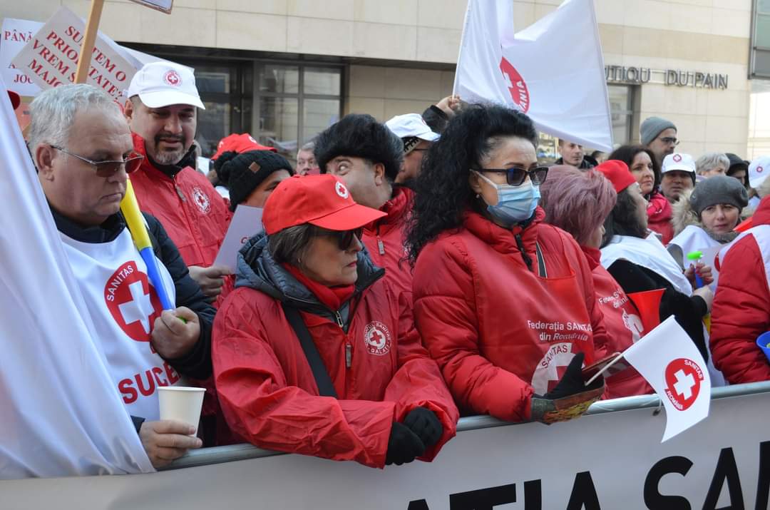 Membrii Consiliului Național al Federației SANITAS au pichetat ieri, Ministerul Sănătății, acțiune programată în calendarul de proteste pentru susținerea revendicărilor membrilor de sindicat SANITAS! 