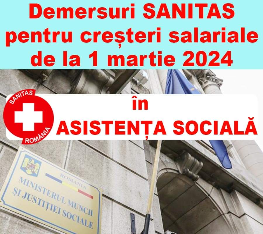 Astăzi, 08.02.2024, a avut loc întâlnirea de lucru a membrilor Biroului Operativ al Federației Sanitas cu doamna Ministru al Muncii-Simona Bucura Oprescu.