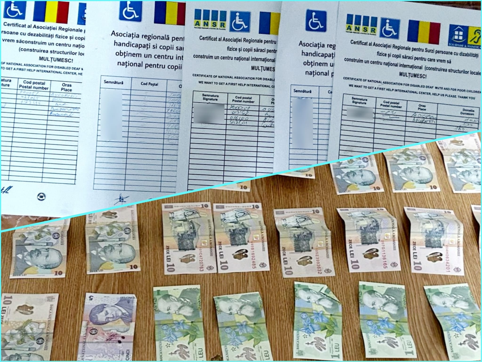 Atenției la falșii reprezentanți ai ONG-urilor,  jandarmii dâmbovițeni au depistat  în zona unui centru comercial din Târgoviște