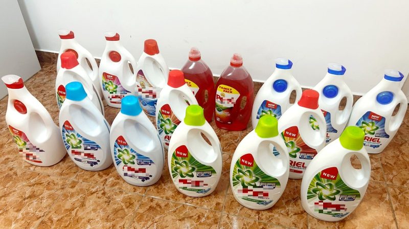Detergent cu parfum penal, jandarmii dâmbovițeni au depistat  în Piața Bărăției din municipiul Târgoviște, o persoană