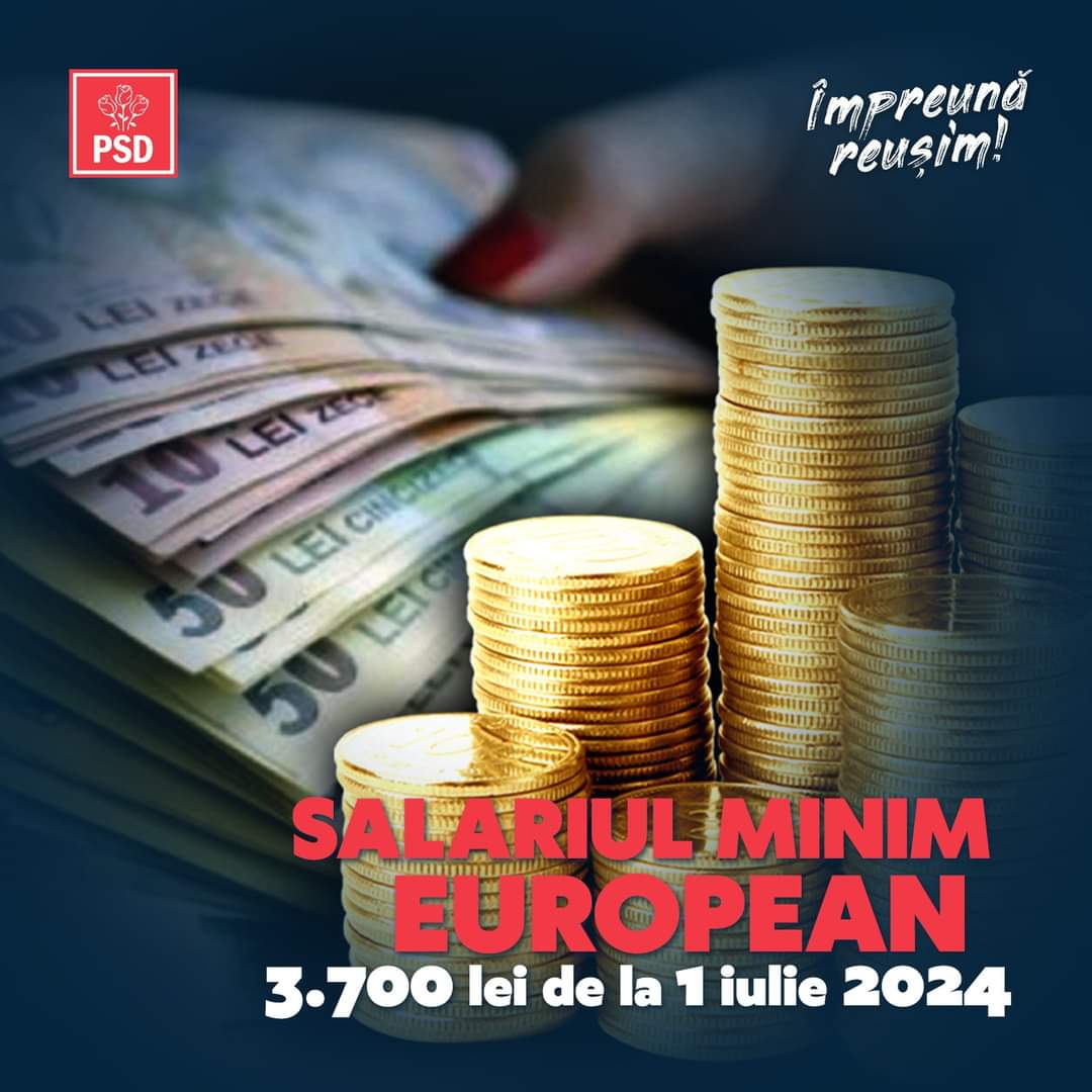 PSD își asumă implementarea salariului minim european în România, până la finalul anului 2024. În acest sens, specialiștii PSD
