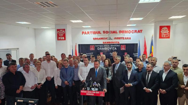PSD Dâmbovița: Împreună Reușim să transformăm județul Dâmbovița într-un mediu modern PSD Dâmbovița prin președintele Corneliu Ștefan și întreaga echipă, a demonstrat în ultimii patru ani că lucrurile bune se fac doar în echipă.