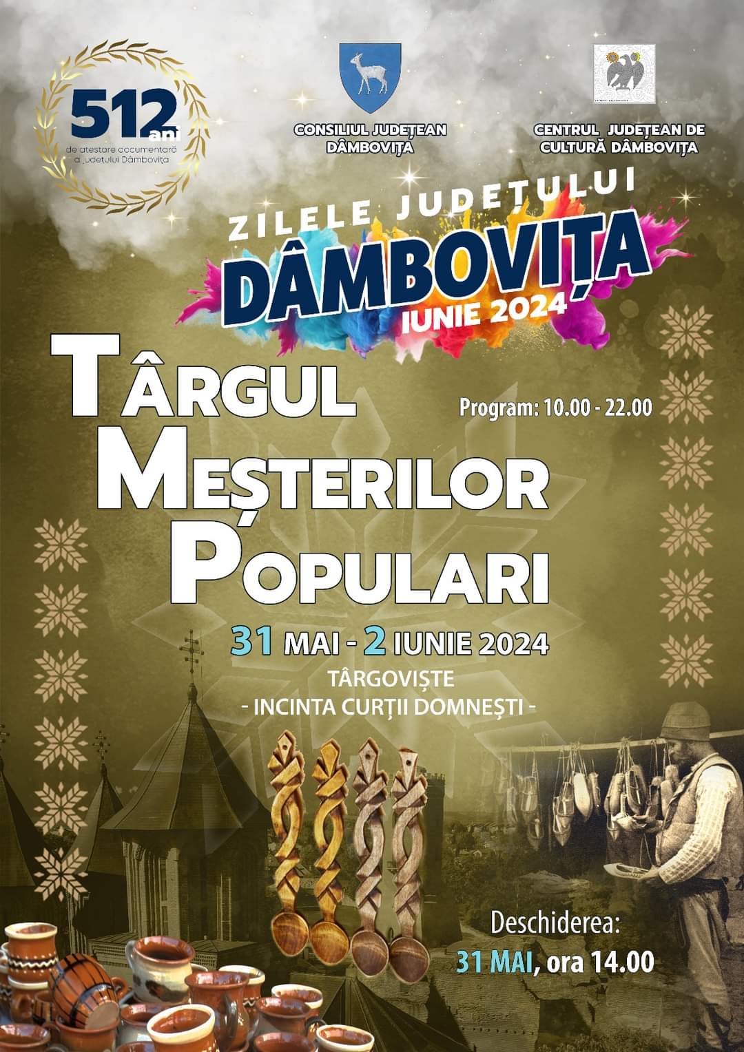 Zilele județului Dâmbovița, 31 mai-13 iunie 2024