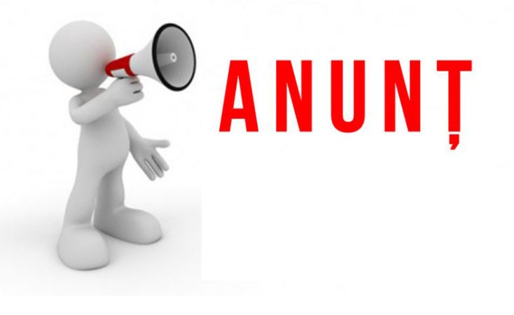 ANUNȚ PUBLIC