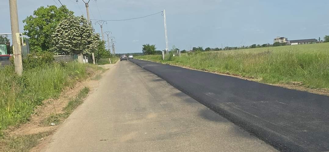 Se asfaltează Drumul Comunal 159 din comuna Niculești, este vorba despre un proiect cu finanțare prin Anghel Saligny,