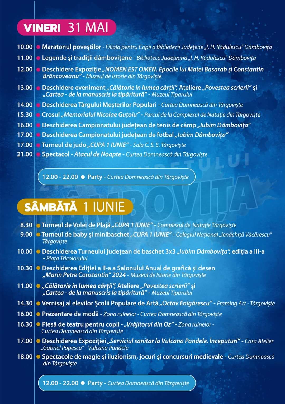 Mai sunt două zile până la debutul celei de-a III-a ediții a evenimentului „Zilele județului Dâmbovița".