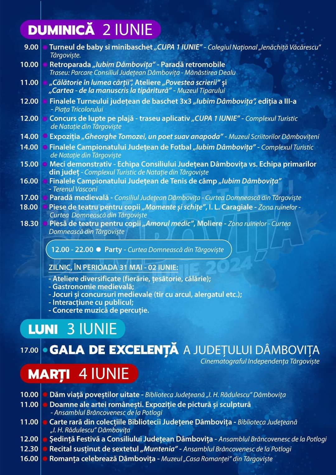 Mai sunt două zile până la debutul celei de-a III-a ediții a evenimentului „Zilele județului Dâmbovița".