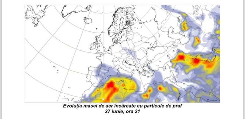 AVERTISMENTUL AUTORITĂȚILOR: Aer cu praf saharian deasupra României miercuri și joi, MARE ATENȚIE pentru cei cu afecțiuni respiratorii AVERTISMENTUL AUTORITĂȚILOR: Aer cu praf saharian deasupra României miercuri și joi, MARE ATENȚIE pentru cei cu afecțiuni respiratorii
