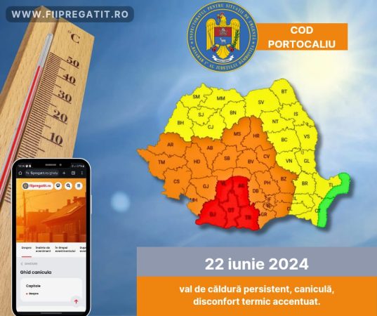 ALERTĂ: COD PORTOCALIU și COD ROȘU de CANICULĂ dar și FURTUNI VIOLENTE ALERTĂ NAȚIONALĂ: COD PORTOCALIU și COD ROȘU de CANICULĂ dar și FURTUNI VIOLENTE, autoritățile spun că în orele