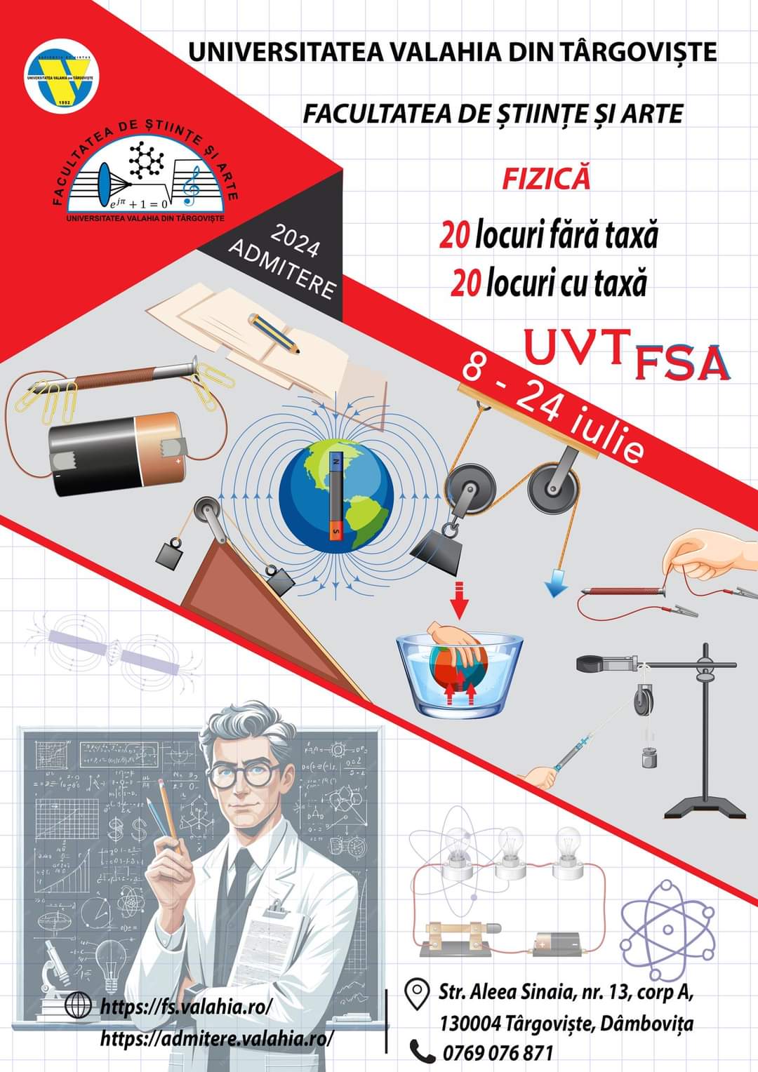 Se fac înscrieri la Facultatea de Științe și Arte, Universitatea 