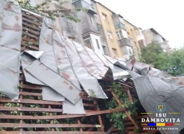 ULTIMA ORĂ: RECOMANDĂRI în cazul producerii unei furtuni ISU Dâmbovița a intervenit în cazul a 85 de situații de urgență, pentru degajarea copacilor căzuți pe carosabil sau pentru degajarea cablurilor de electricitate ori a stâlpilor căzuți.