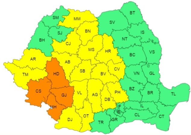 LOI, VIJELII ȘI GRINDINĂ în tot județul Dâmbovița PLOI, VIJELII ȘI GRINDINĂ în tot județul Dâmbovița, ANM a emis deja o ATENȚIONARE METEOROLOGICĂ COD GALBEN de FURTUNI