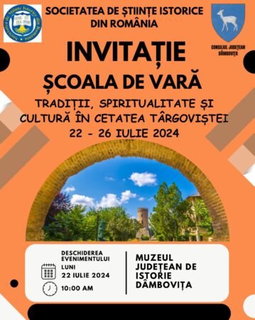 La Târgoviște are loc Școala de Vară a Societății de Științe Istorice din România – 2024 La Târgoviște are loc Școala de Vară a Societății de Științe Istorice din România - 2024