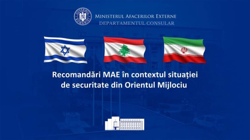 ALERTĂ NIVELUL 8 din 9: EVITAŢI ORICE CĂLĂTORIE în Liban, MAE reamintește cetățenilor români existența riscurilor de securitate