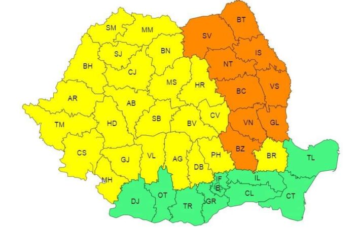 AVERTIZARE METEO: COD GALBEN de PLOI și risc de inundații în județul Dâmbovița AVERTIZARE METEO: COD GALBEN de PLOI și risc de inundații în județul Dâmbovița , ministrul Mediului deja a convocat astăzi Comitetul ministerial