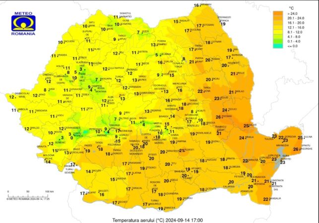 AVERTISMENT! Urmează o noapte foarte rece pentru mijlocul lunii septembrie, în toate regiunile României AVERTISMENT! Urmează o noapte foarte rece pentru mijlocul lunii septembrie, în toate regiunile României, toamna și-a pus amprenta pe ținuturile românești.